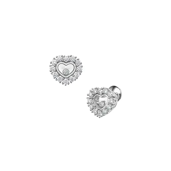 Zlaté Náušnice Chopard Happy Diamonds 83A616-1001