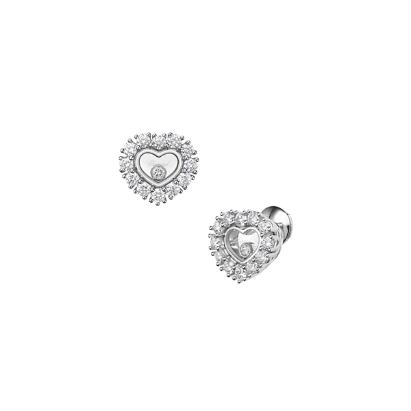 Gold Earrings Chopard Happy Diamonds 83A616-1001