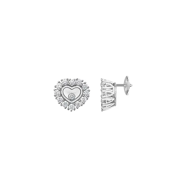Zlaté Náušnice Chopard Happy Diamonds 83A616-1001
