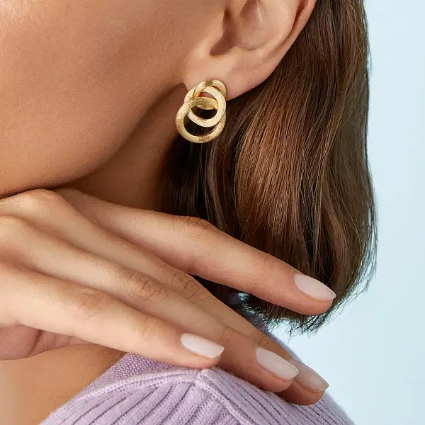 Zlaté Náušnice Marco Bicego Jaipur Link OB938 Y