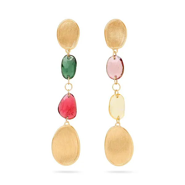 Zlaté Náušnice Marco Bicego Lunaria Color OB1899 TM Y