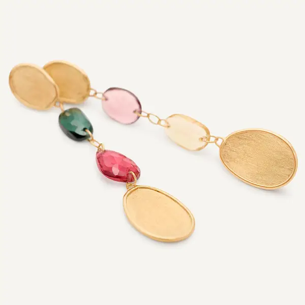 Zlaté Náušnice Marco Bicego Lunaria Color OB1899 TM Y
