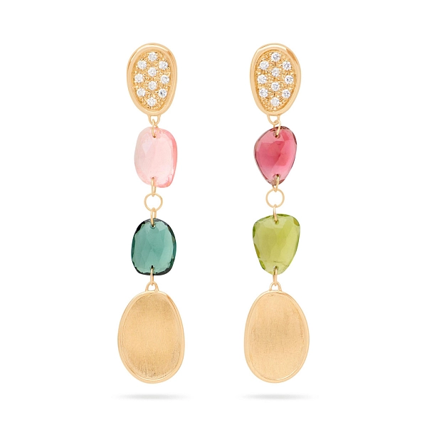 Zlaté Náušnice Marco Bicego Lunaria Color OB1899-B TM01 Y