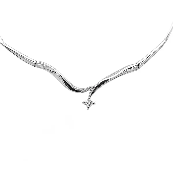 Zlatý Náhrdelník s Diamantem