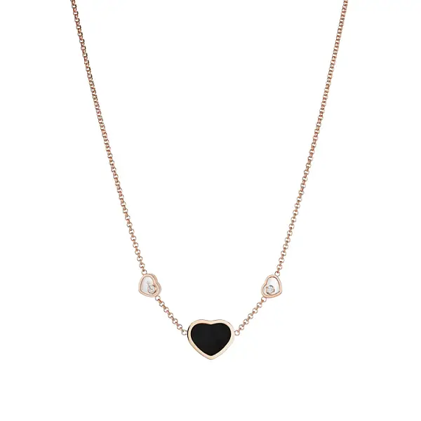 Zlatý Náhrdelník Chopard Happy Hearts 81A082-5201