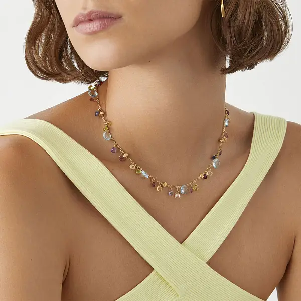 Zlatý Náhrdelník Marco Bicego Paradise CB2584-E MIX01T Y