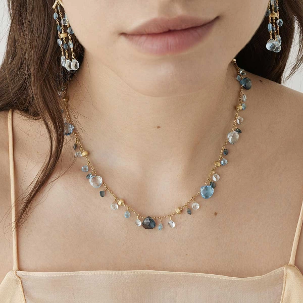 Gold Necklace Marco Bicego Paradise CB2584-E TP01 Y 02