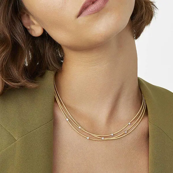 Zlatý Náhrdelník Marco Bicego Goa CG617 B W 01