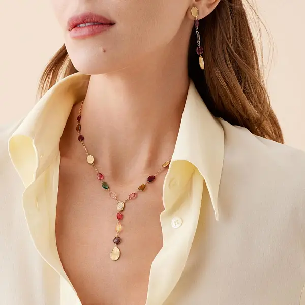 Zlatý Náhrdelník Marco Bicego Lunaria Color CB2870-B TM01 Y