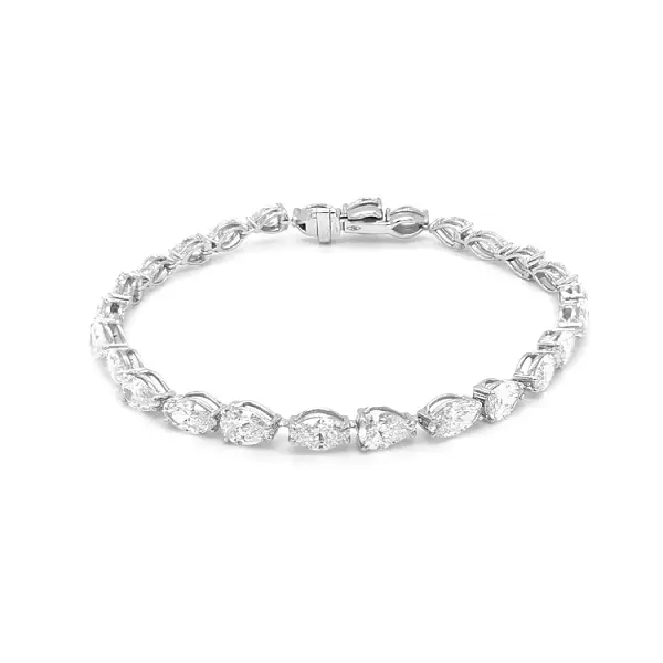 Zlatý tennis náramek s diamanty 8,69ct