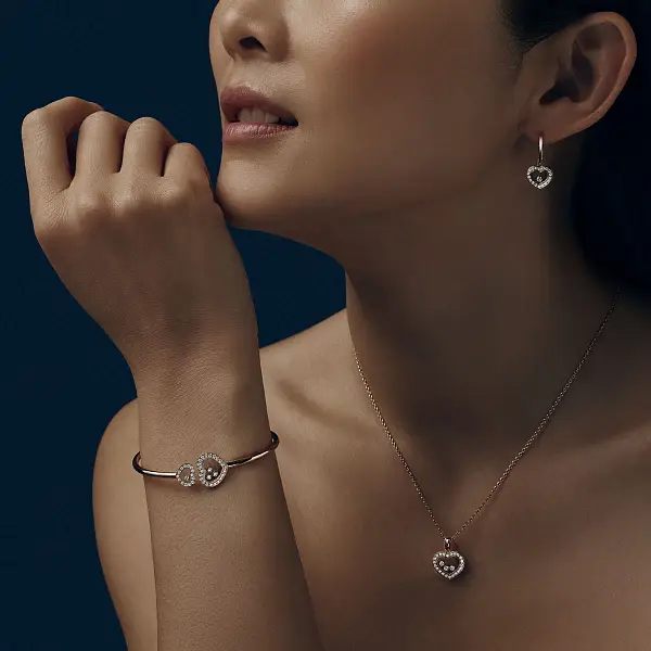 Zlatý Náramek Chopard Happy Diamonds 85A614-5202