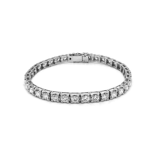 Gold Tennis Bracelet with Diamonds