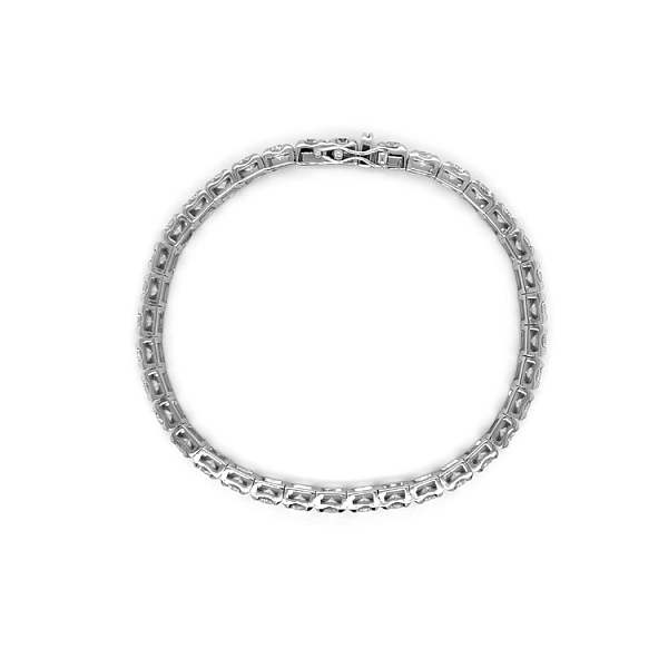 Gold Tennis Bracelet with Diamonds