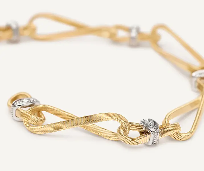 Gold Bracelet Marco Bicego Marrakech Onde BG844 B YW