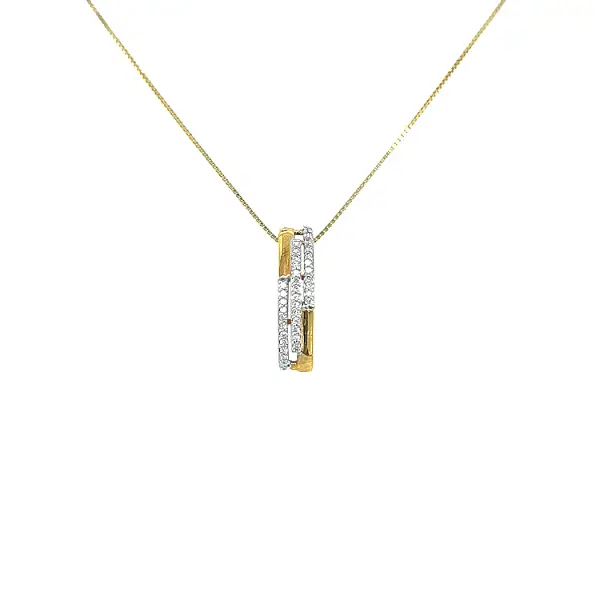 Zlatý Přívěsek s Diamanty