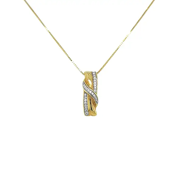 Zlatý Přívěsek s Diamanty