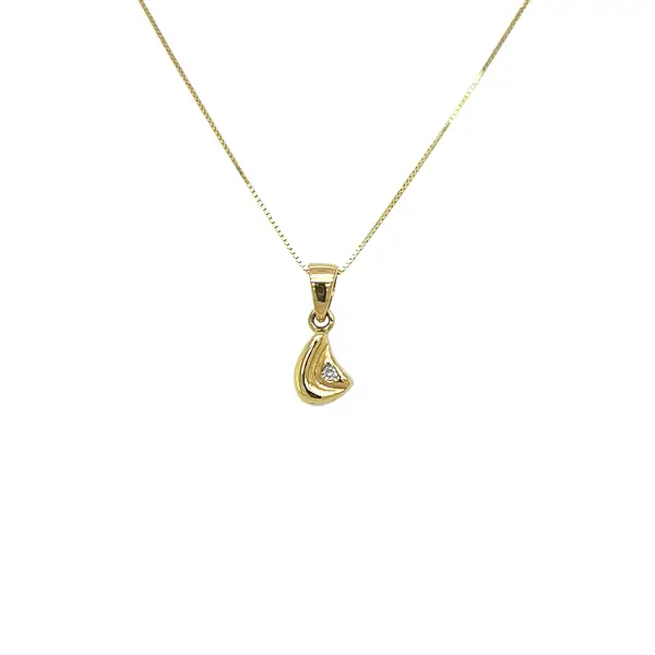 Zlatý Přívěsek s Diamantem