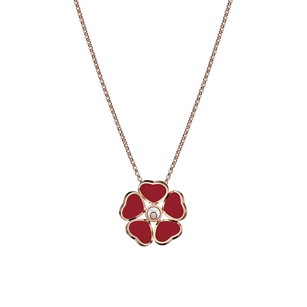 Zlatý Přívěsek Chopard Happy Hearts 79A085-5811