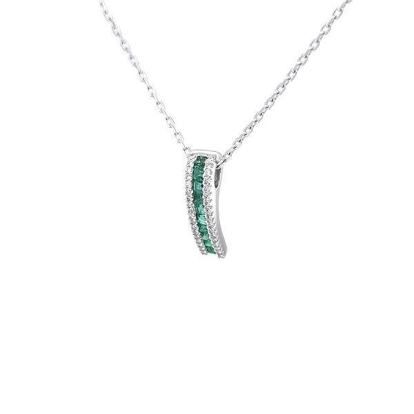 Zlatý Přívěsek Smaragdy a Diamanty