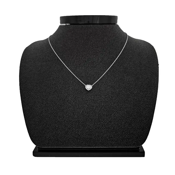 Zlatý Přívěsek Srdce s Diamanty