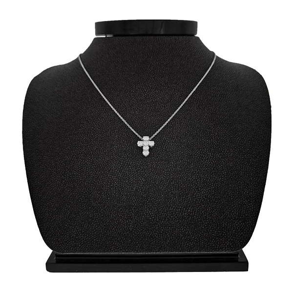 Zlatý Přívěsek Kříž s Diamanty