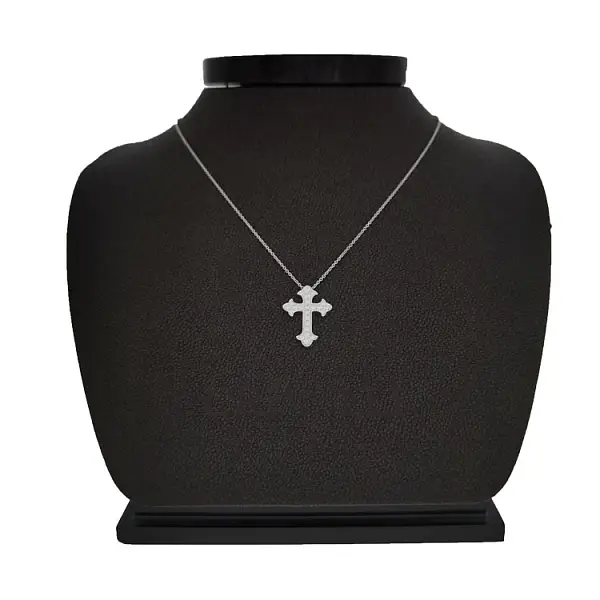 Zlatý Přívěsek Kříž s Diamanty