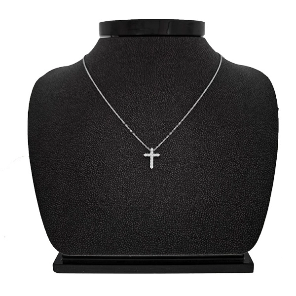 Zlatý Přívěsek Kříž s Diamanty