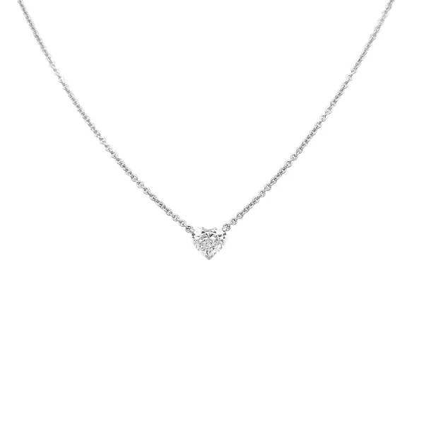 Zlatý Přívěsek Srdce s Diamantem