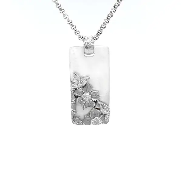 Zlatý Přívěsek Carrera y Carrera Collar Sky Mariposas