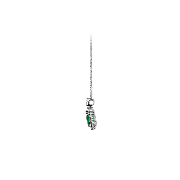 Zlatý Přívěsek se Smaragdem a Diamanty