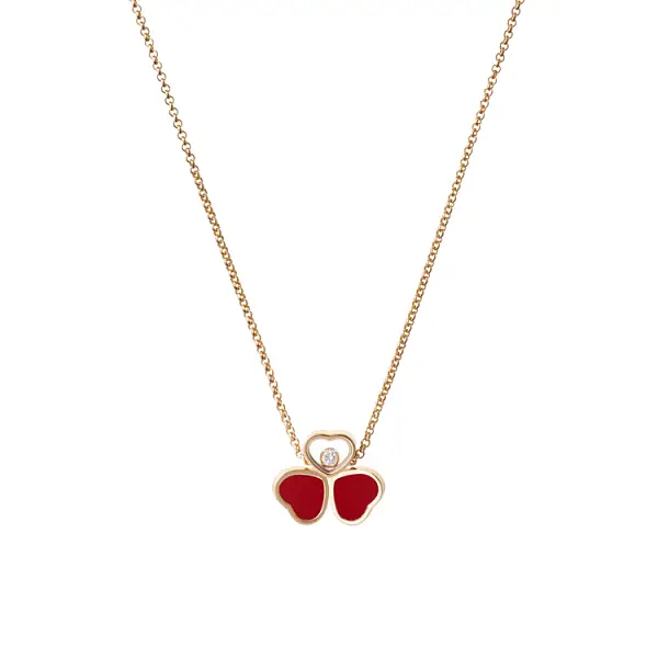Zlatý Náhrdelník Chopard Happy Hearts 81A083-5811