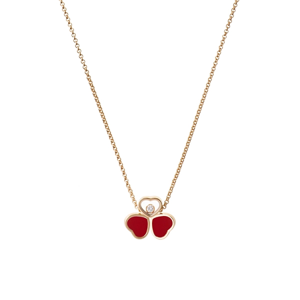 Zlatý Náhrdelník Chopard Happy Hearts 81A083-5811