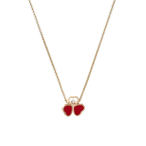 Zlatý Náhrdelník Chopard Happy Hearts 81A083-5811