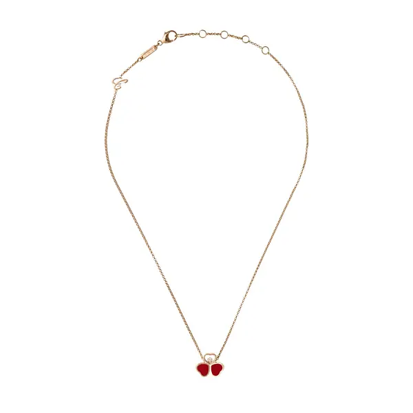 Zlatý Náhrdelník Chopard Happy Hearts 81A083-5811