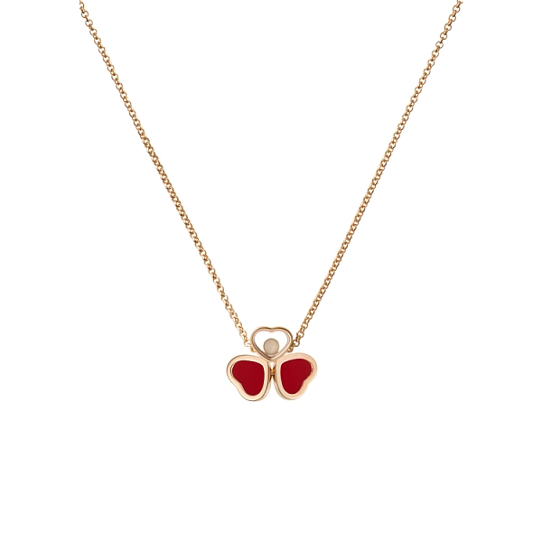 Zlatý Náhrdelník Chopard Happy Hearts 81A083-5811