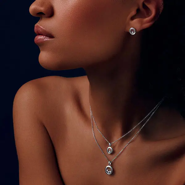 Zlatý Přívěsek Chopard Happy Diamonds 79A018-1001
