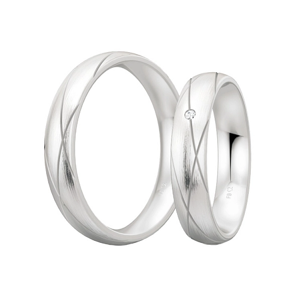 Silver with diamonds 48/08074 - 48/08073