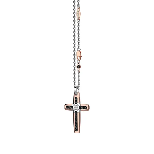 Zlatý Přívěsek Kříž Zancan EC523RB60