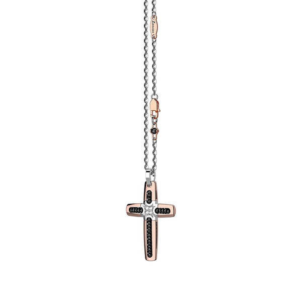 Zlatý Přívěsek Kříž Zancan EC523RB60