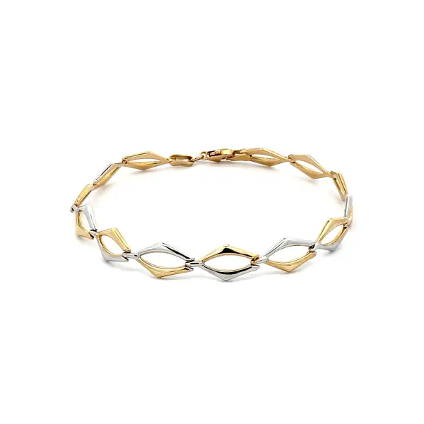 Zlatý Dámský Náramek z Kombinovaného Zlata