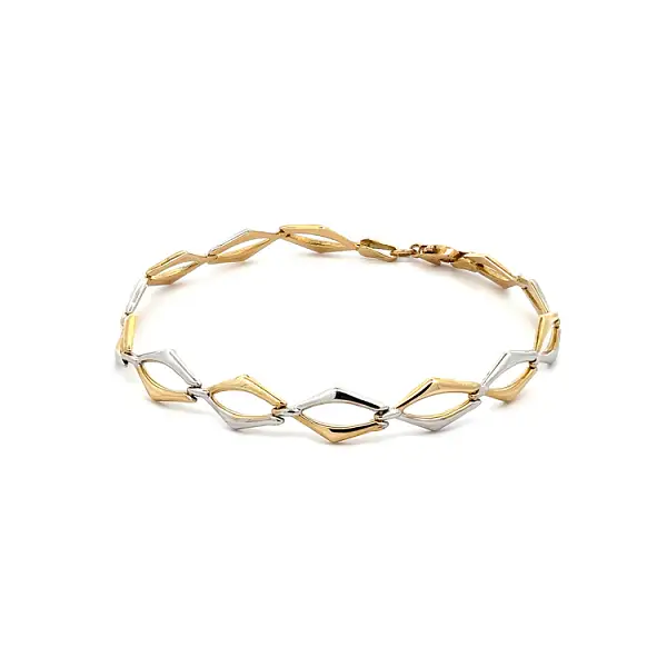 Zlatý Dámský Náramek z Kombinovaného Zlata