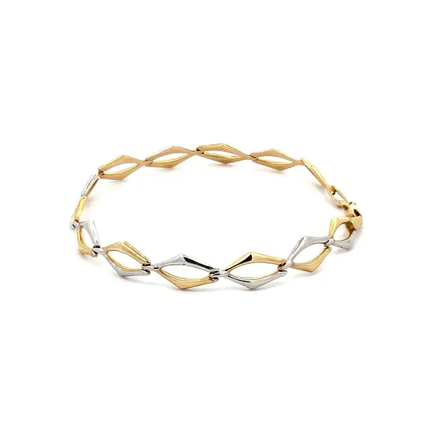 Zlatý Dámský Náramek z Kombinovaného Zlata