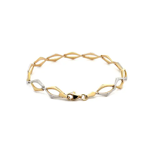 Zlatý Dámský Náramek z Kombinovaného Zlata