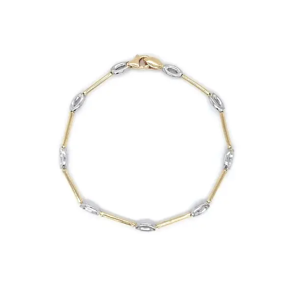 Zlatý Dámský Náramek z Barevného Zlata