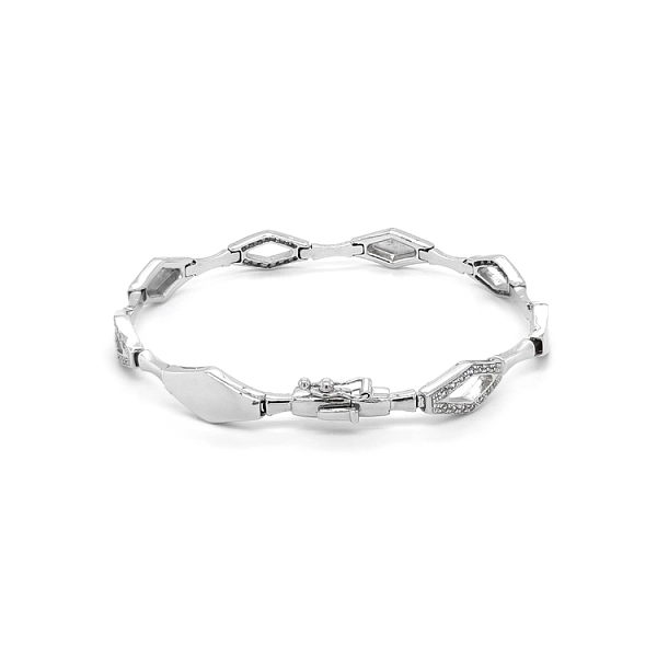 Bracelet with White Gold Zircons