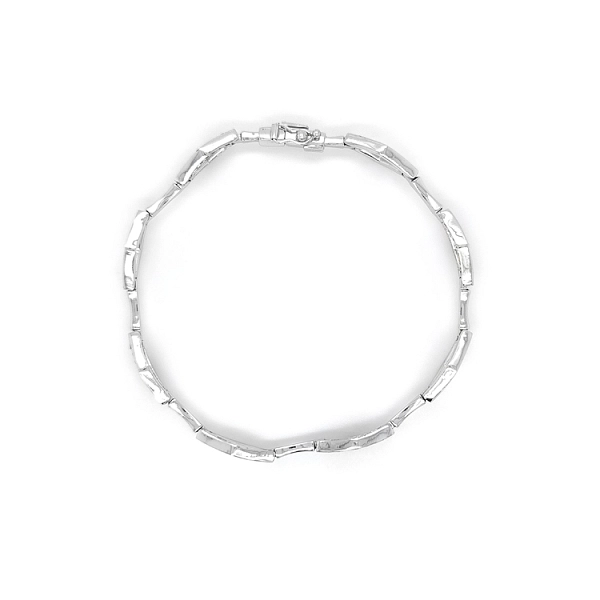 Bracelet with White Gold Zircons