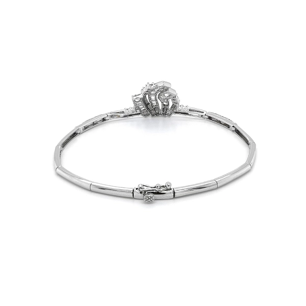 Ladies Bracelet with White Gold Zircones