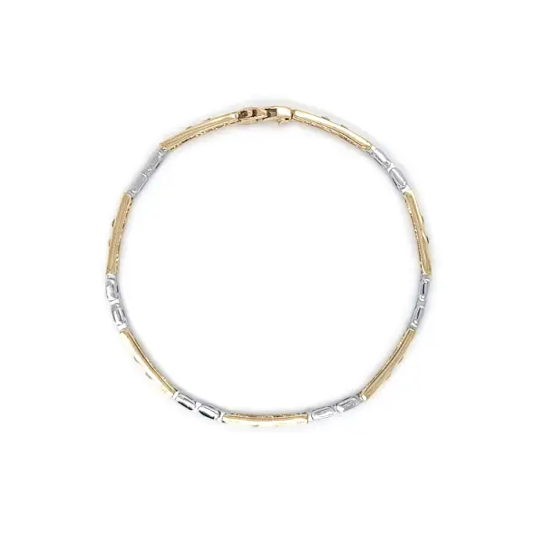 Zlatý Náramek z Kombinovaného Zlata