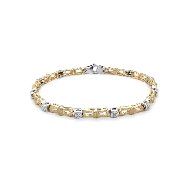 Zlatý Dámský Náramek z Kombinovaného Zlata