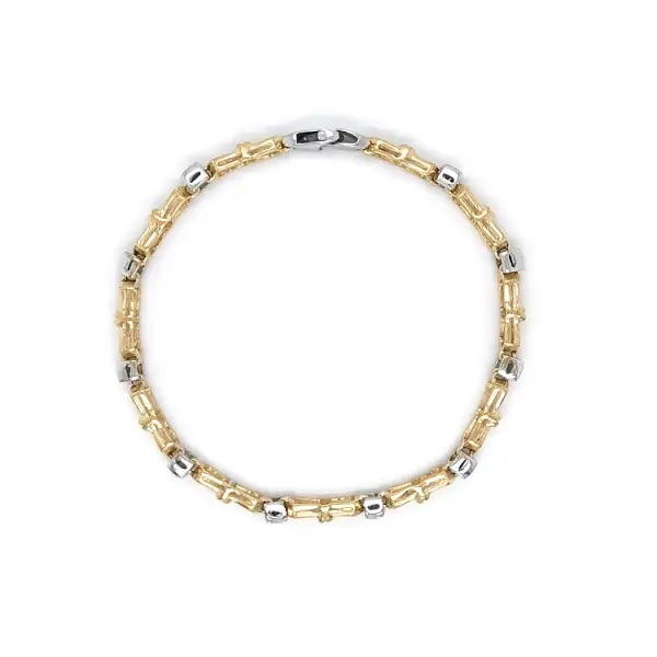 Zlatý Dámský Náramek z Kombinovaného Zlata